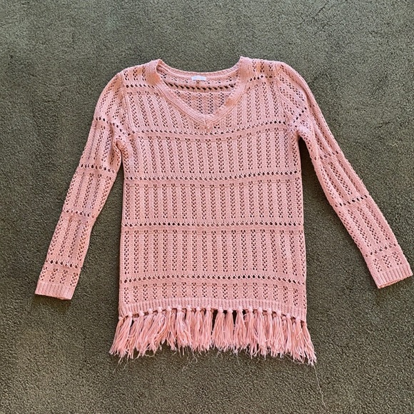 En Creme Sweaters En Creme Fringe Sweater Poshmark